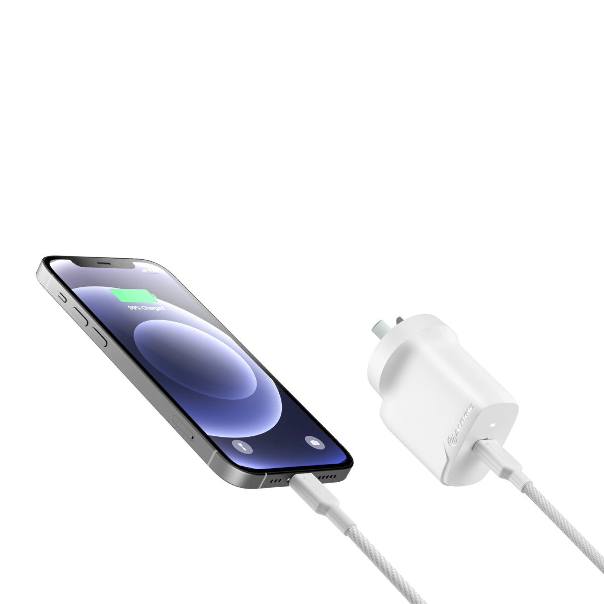 20W Rapid Power USB-C Wall Charger with 1m Charging Cable