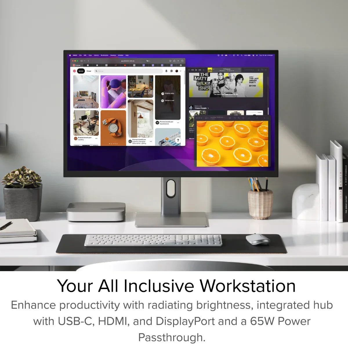 Clarity Max 32" UHD 4K Monitor with USB-C Power Delivery (Pack of 3) + DX3 Triple 4K Display Universal Docking Station _ with 100W Power Delivery
