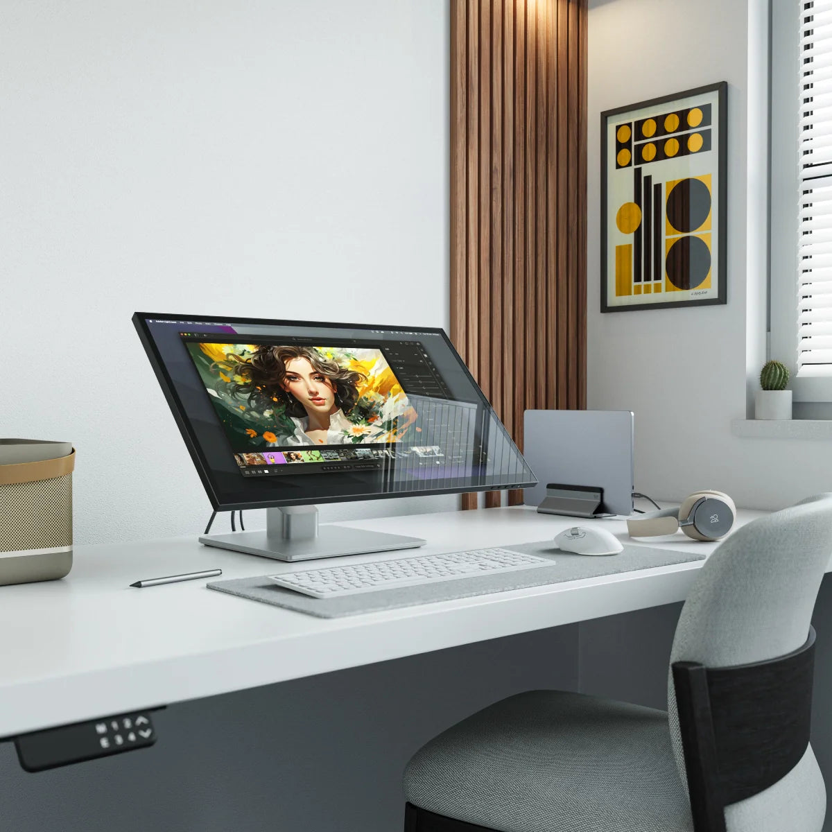 Clarity Fold Touch 27" 4K UHD Touchscreen with Fold Stand and Clarity Active Stylus