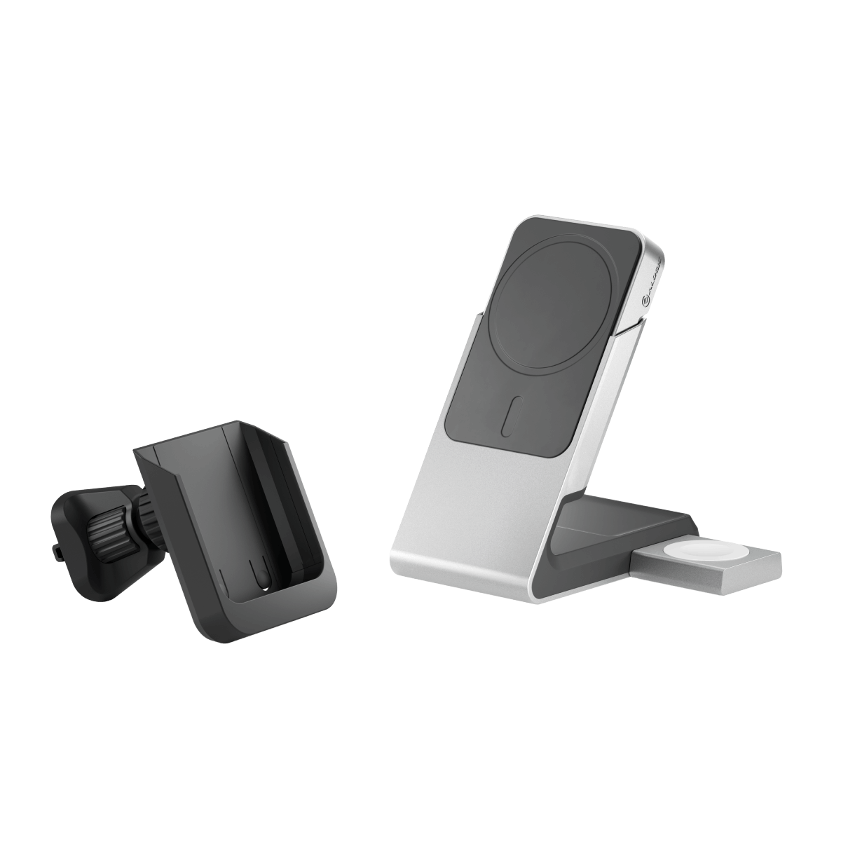 Matrix+ Flow 3-in-1 Charging Dock with Wireless 5000mAH Power Bank and Car Charger Cradle