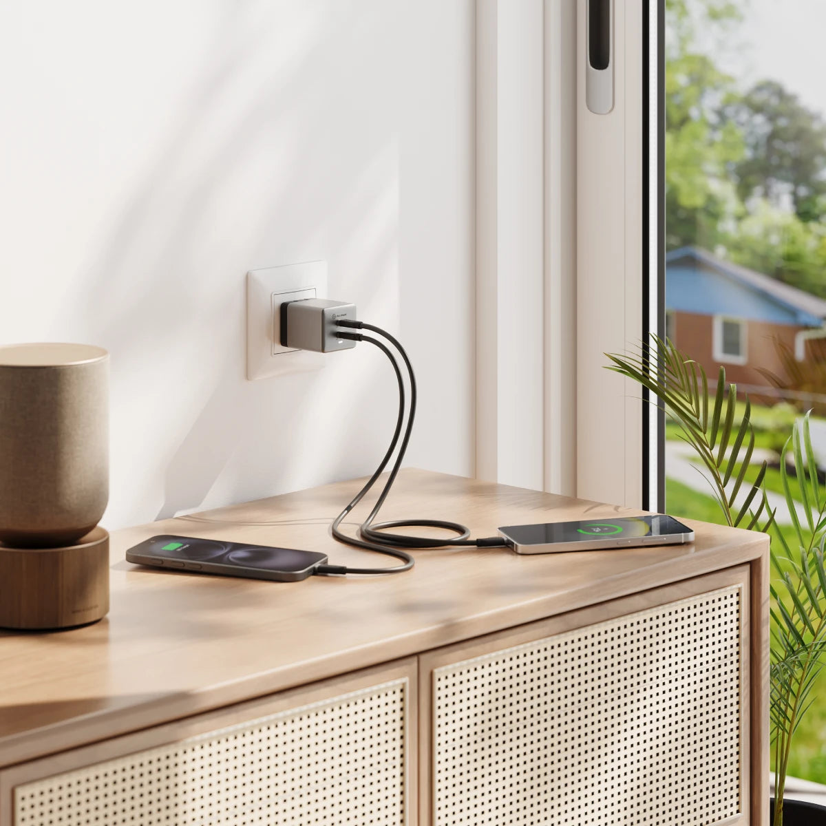 ALOGIC Rapid Power 70W Cube GaN Charger - Dual USB-C
