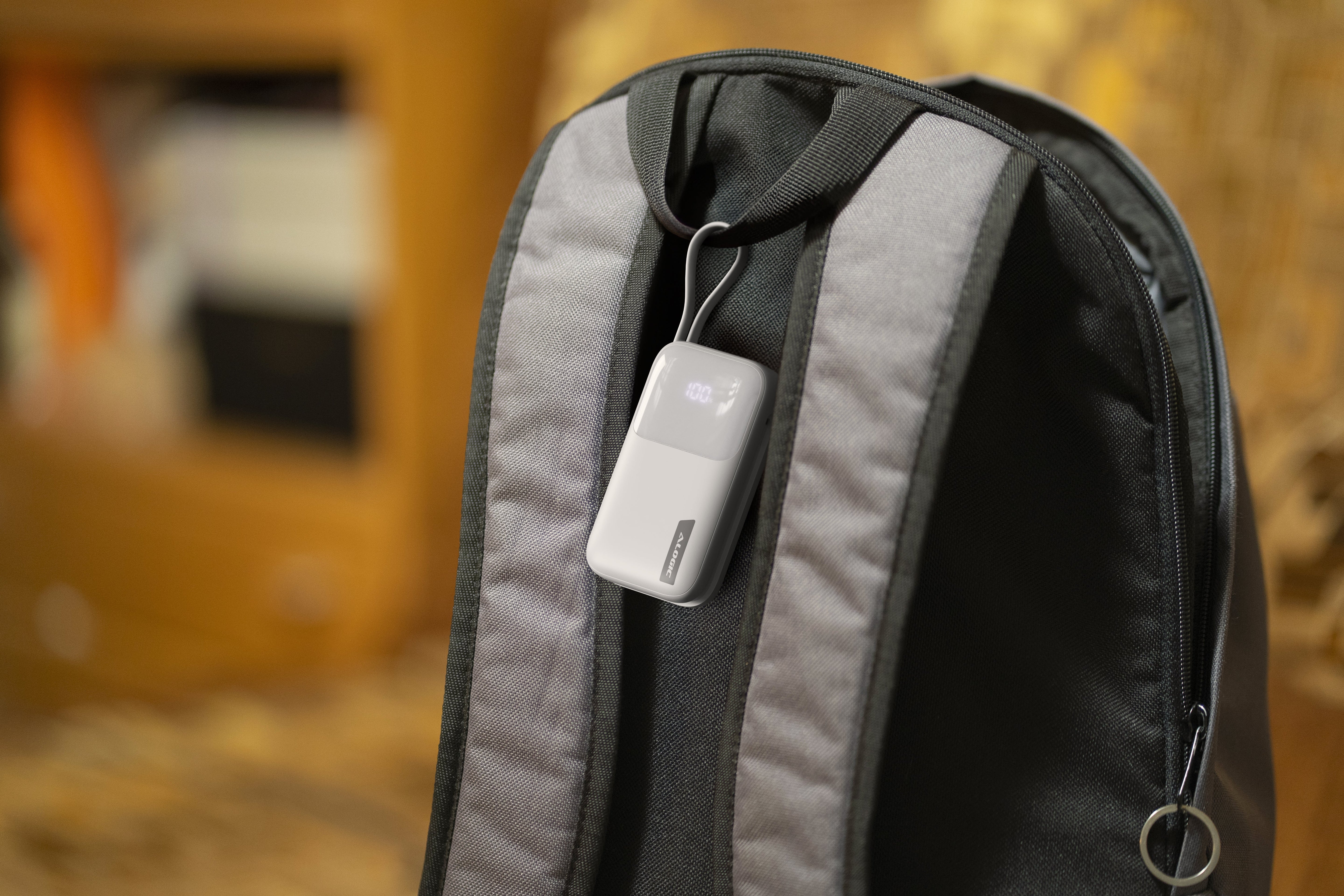 Tandem 10,000mAh Power Bank with 22W USB-C and Lightning Cables