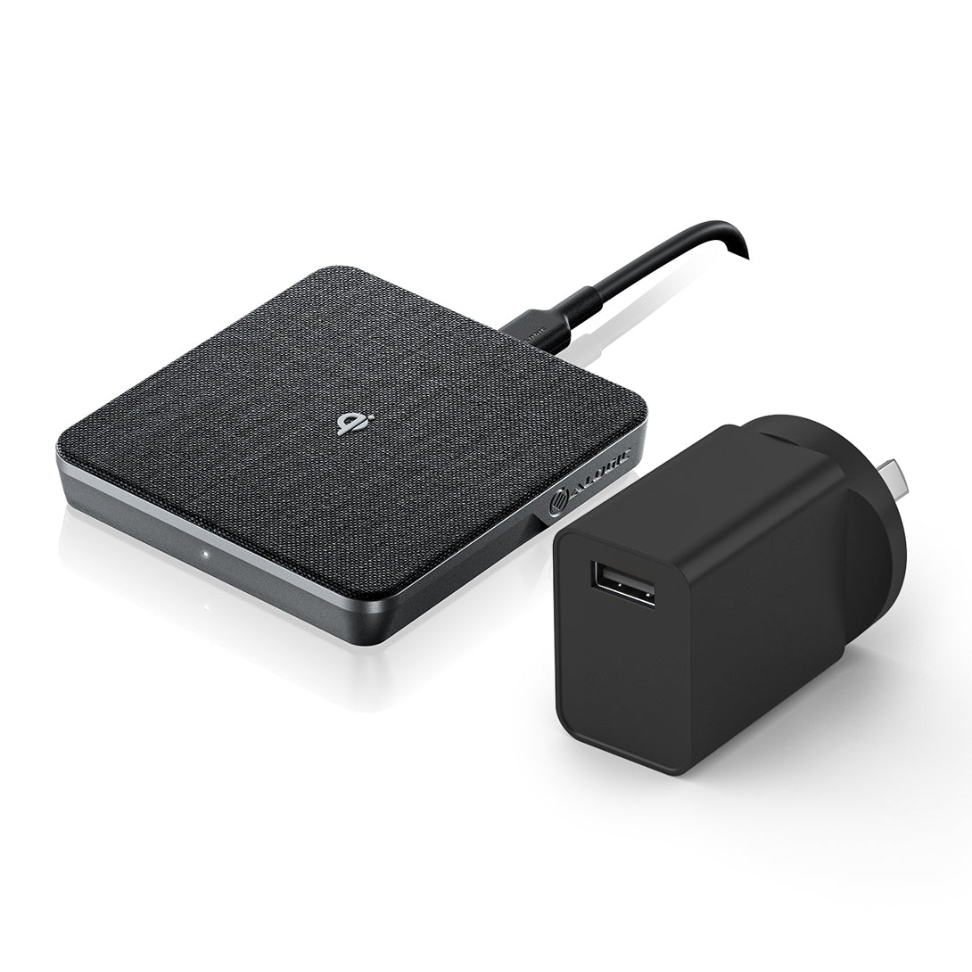 Ultra Wireless Charging Pad with 18W Wall Charger 10W Space Grey