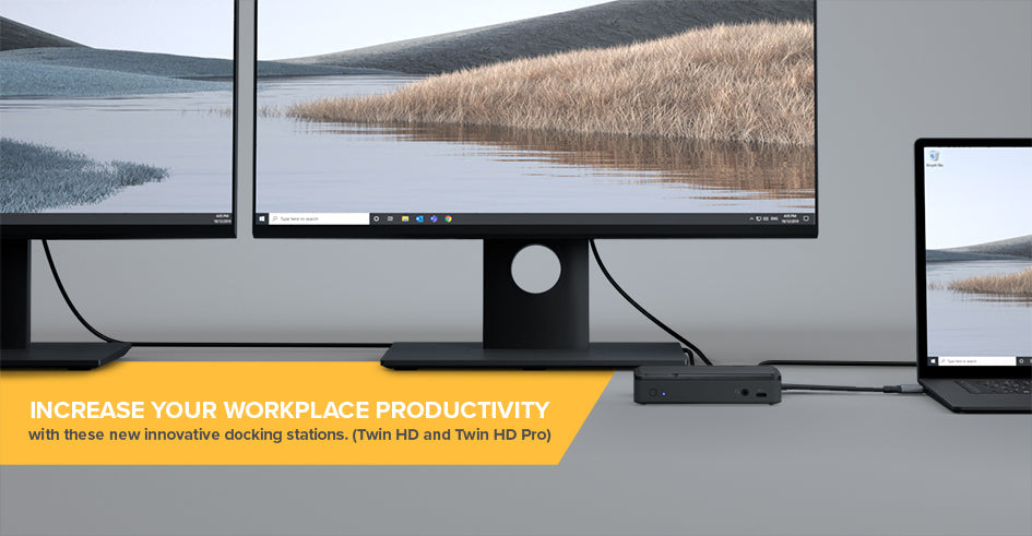 Increase your workplace productivity with these new innovative docking stations. (Twin HD and Twin HD Pro)_1
