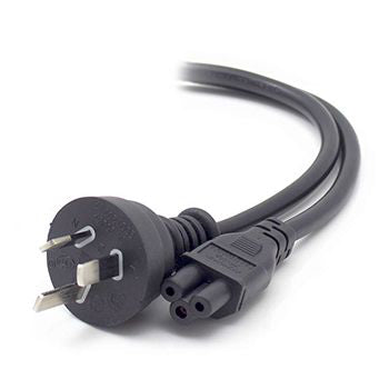 2m AUS 3 Pin Plug to IEC C5 Power Cable – In PPE Bag