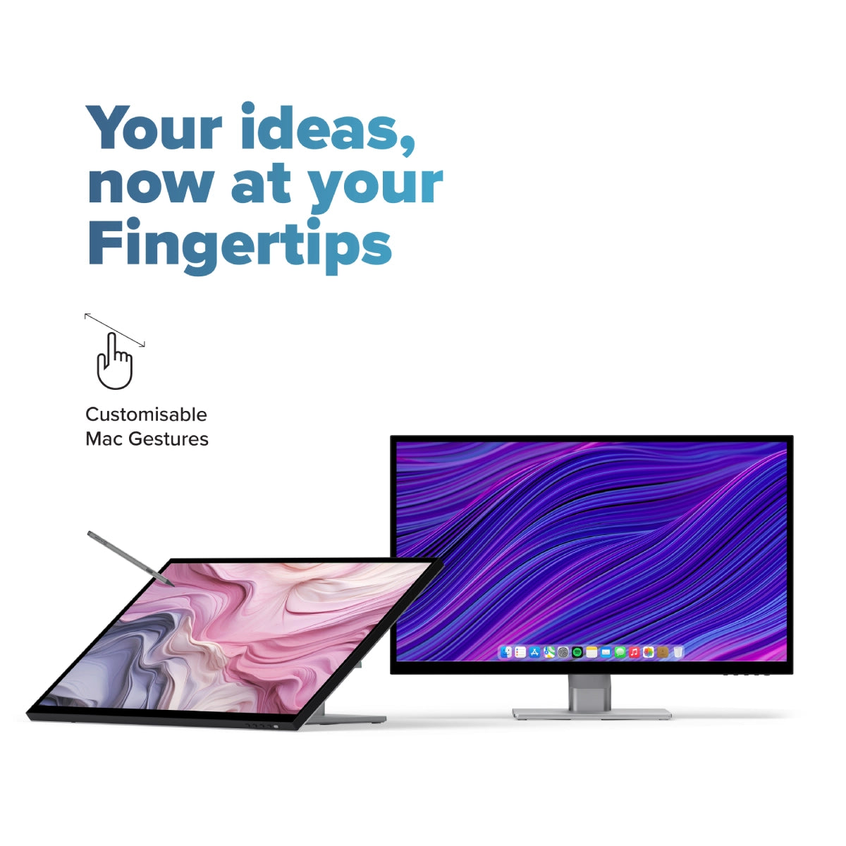 Clarity Fold Touch 32" 4K UHD Monitor with 65W Power Delivery, Webcam, Touchscreen & Fold Stand