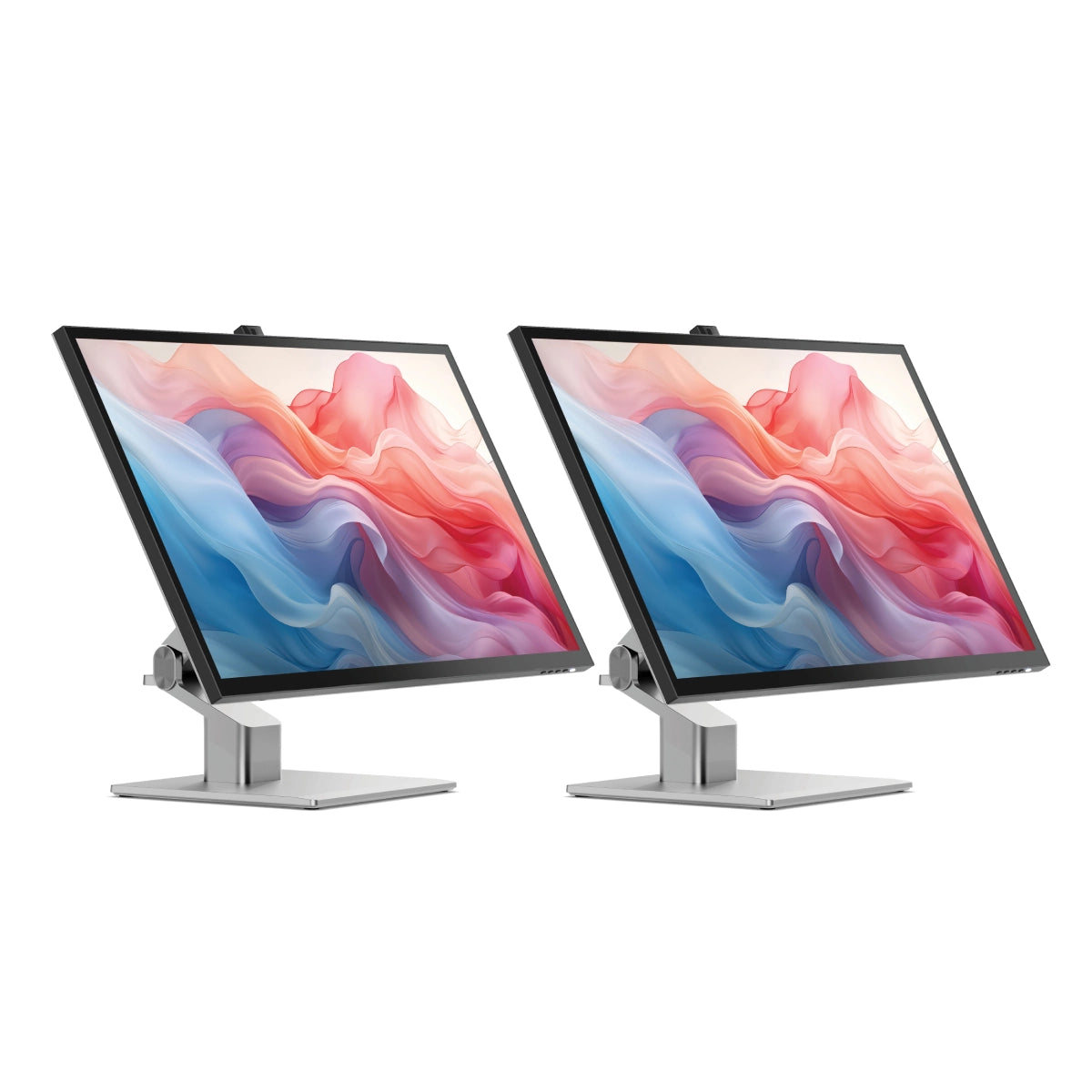 Clarity Fold Touch 32" 4K UHD Monitor with 65W Power Delivery, Webcam, Touchscreen & Fold Stand (Pack of 2)