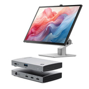 Clarity Fold Touch 32" 4K UHD Monitor with 65W Power Delivery, Webcam, Touchscreen & Fold Stand + Thunderbolt 4 BLAZE Hub