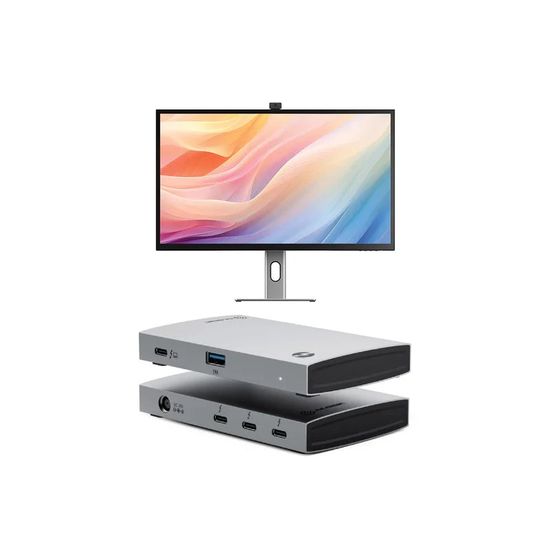 Clarity Max Pro 32" UHD 4K Monitor with USB-C Power Delivery and Webcam + Thunderbolt 4 BLAZE Hub