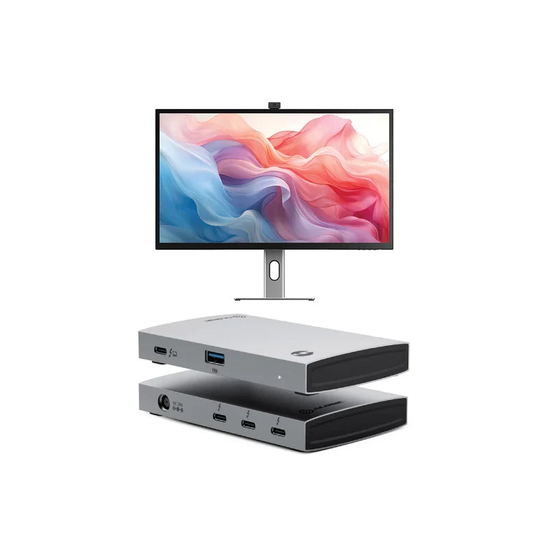 Clarity Max Touch 32" UHD 4K Monitor with USB-C Power Delivery, Webcam and Touch Screen + Thunderbolt 4 BLAZE Hub