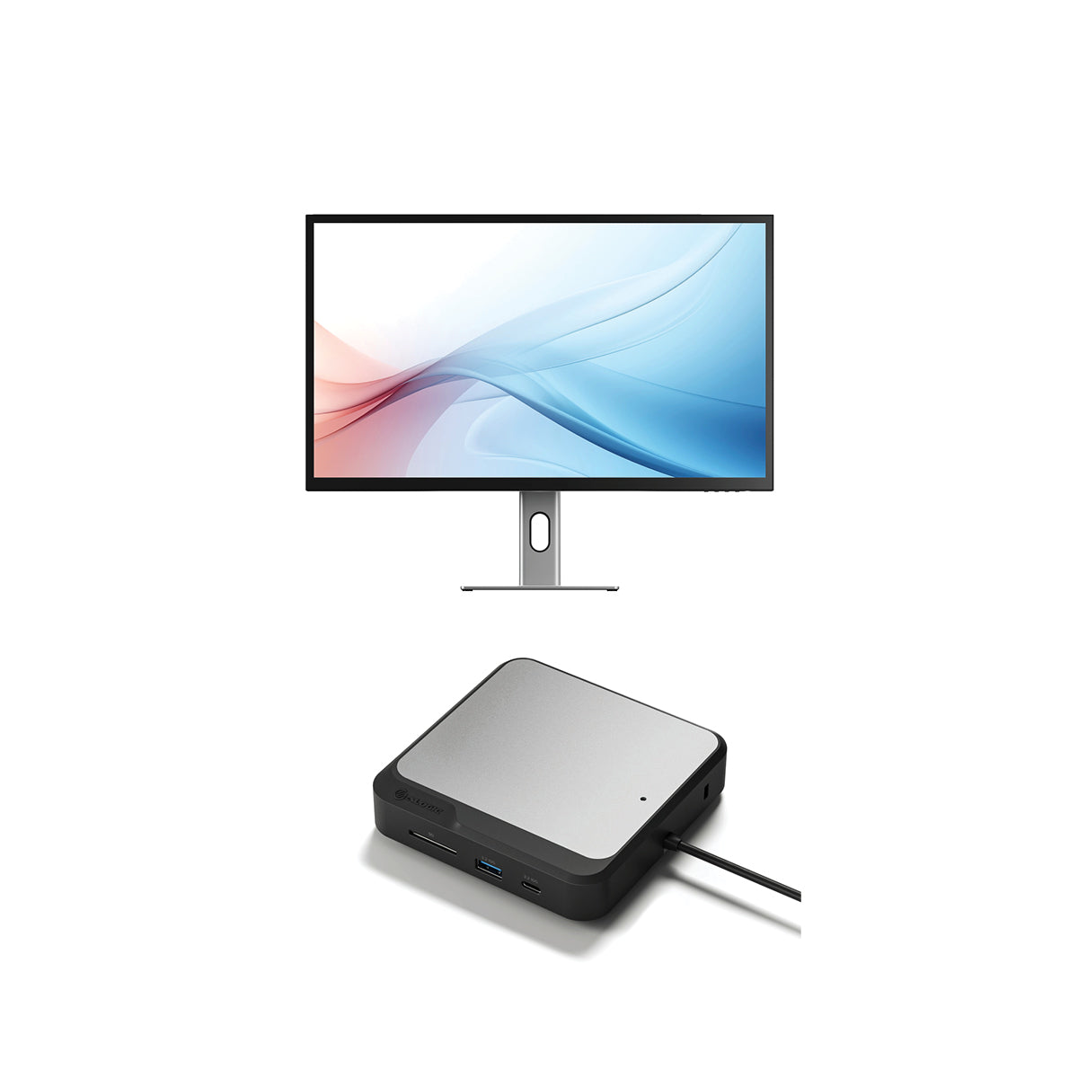 Clarity Max 32" UHD 4K Monitor with USB-C Power Delivery + Dual 4K Universal Docking Station Ð HDMI Edition