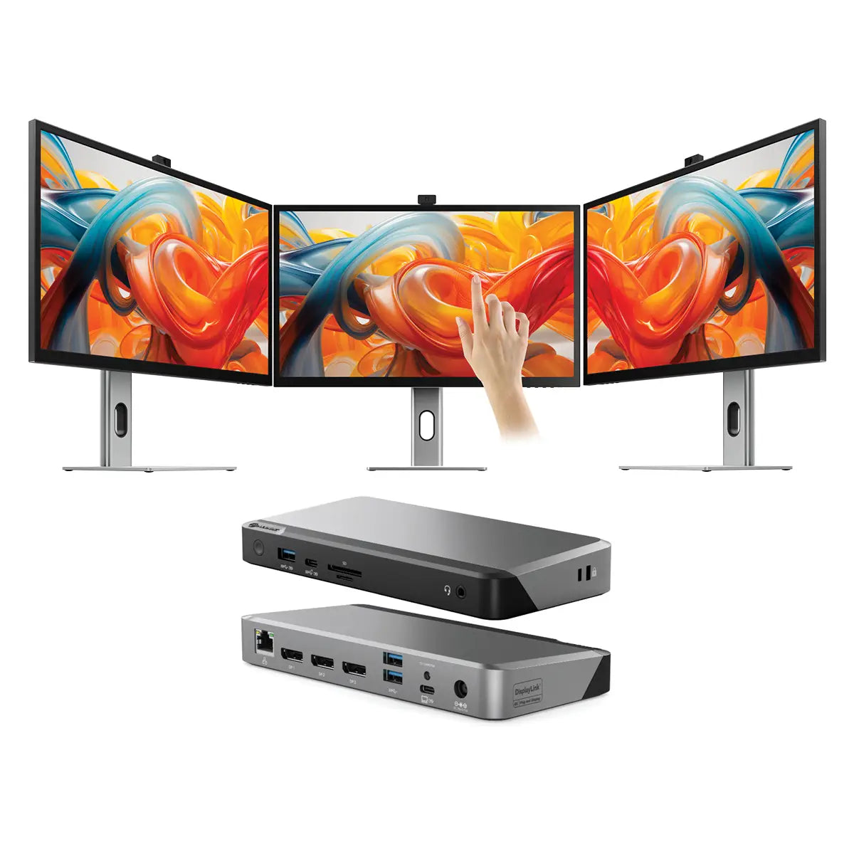 clarity-pro-touch-27-uhd-4k-monitor-with-65w-pd-webcam-and-touchscreen-pack-of-2-dx3-triple-4k-display-universal-docking-station-with-100w-power-delivery_1