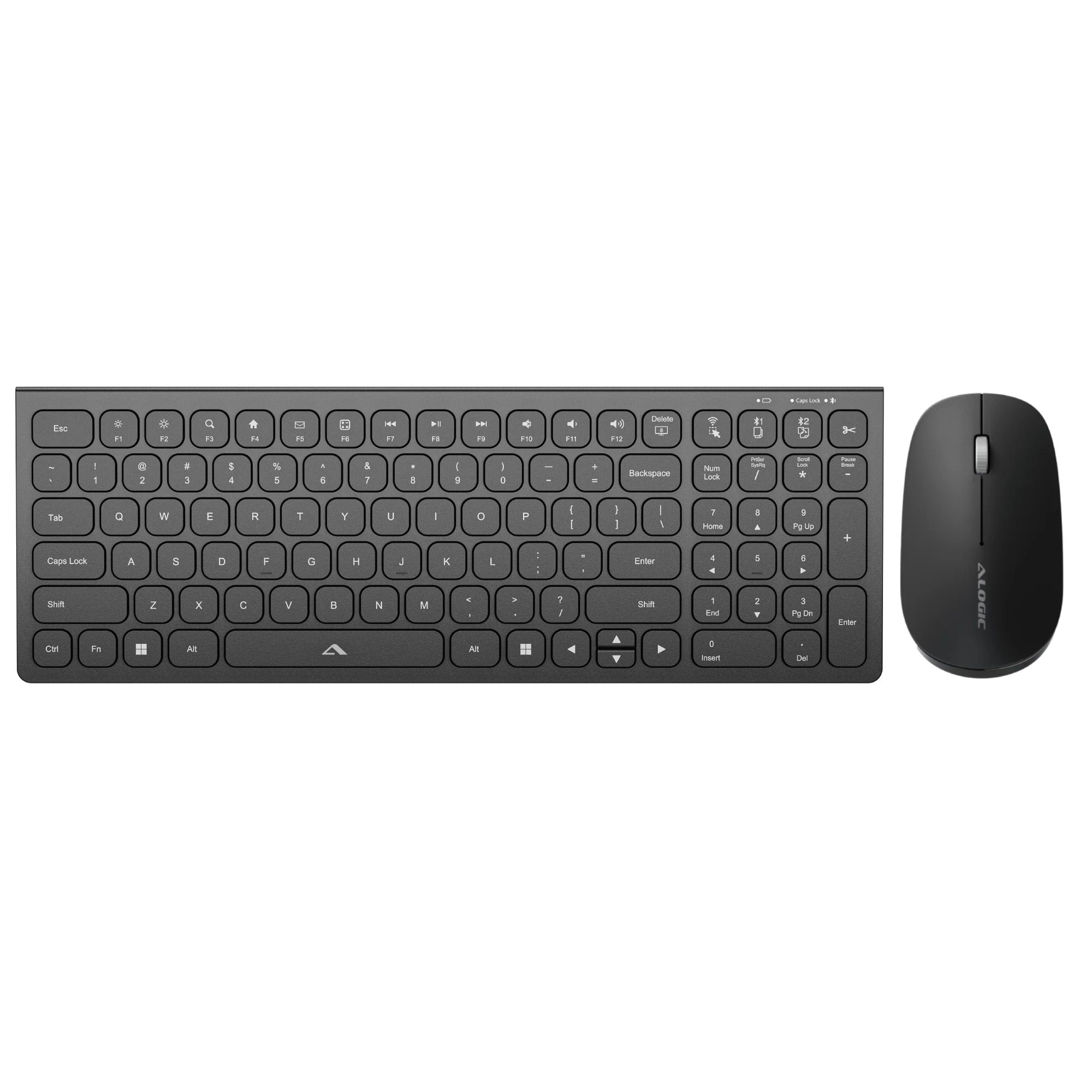 Echelon USB-C Compact Rechargeable Wireless Mouse and Keyboard Combo for Windows