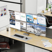 Edge 34" Ultrawide Quad QHD Monitor Elevate Ultimate Home Office Kit - Silver