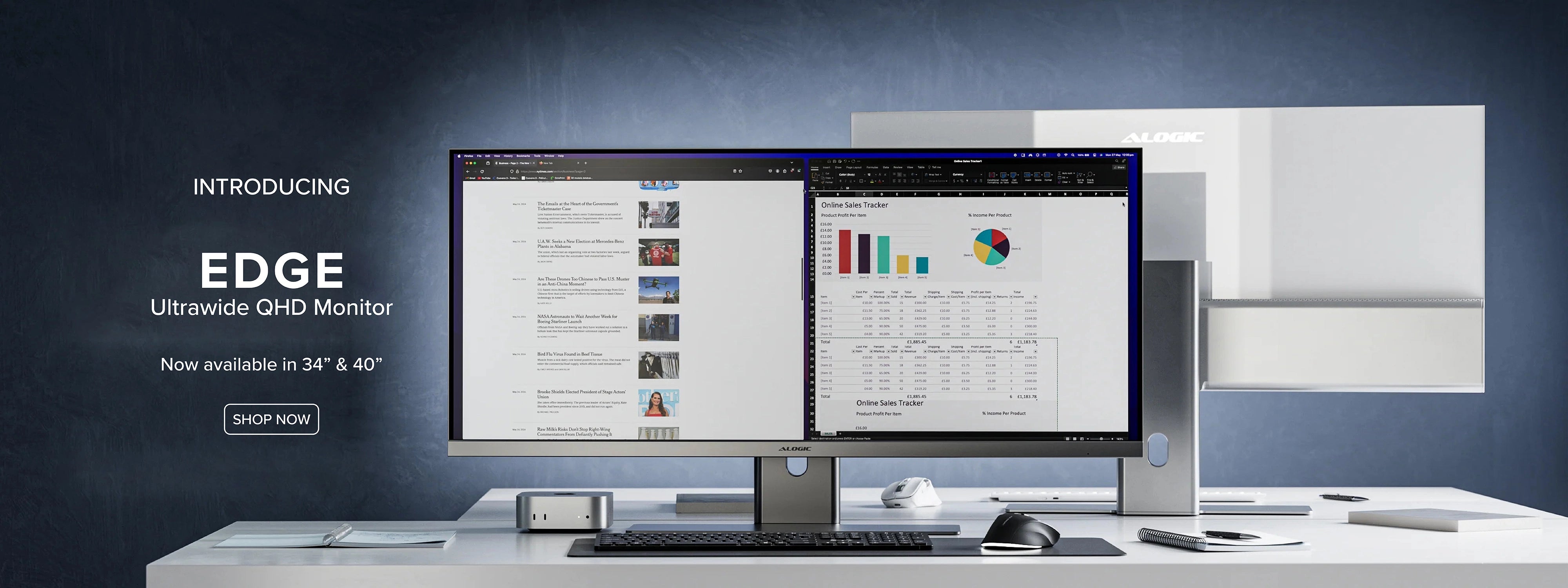 ALOGIC | Monitors, Docking Stations, Matrix Wireless & Gan Chargers