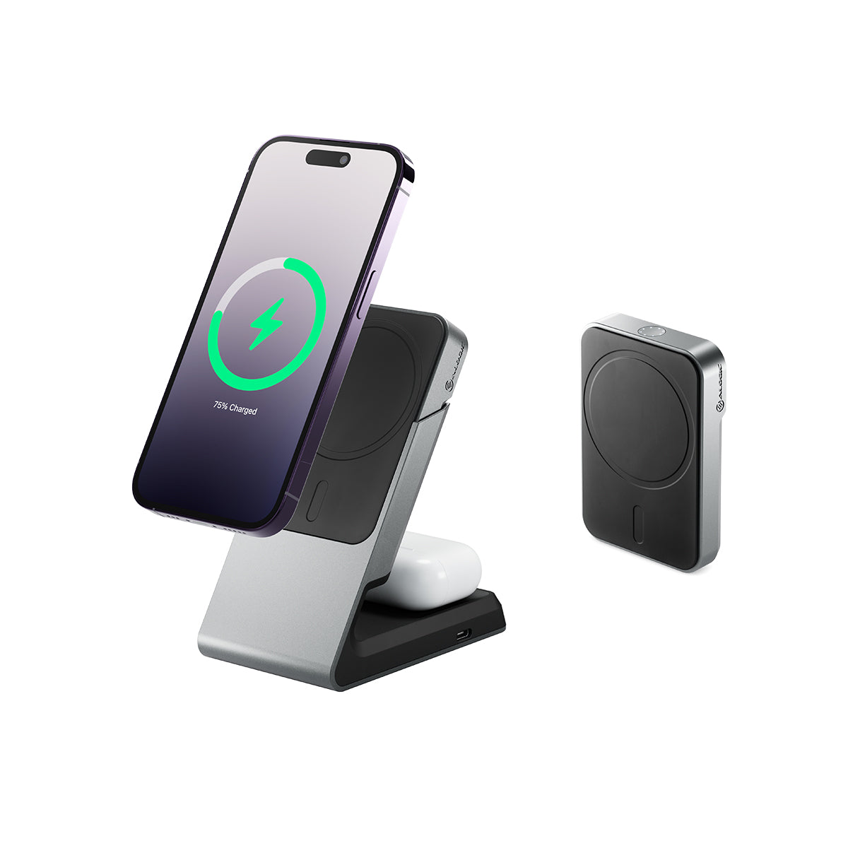 Matrix 2-In-1 Universal Magnetic Charging Dock + Matrix Universal Magnetic Power Bank 5000mAh