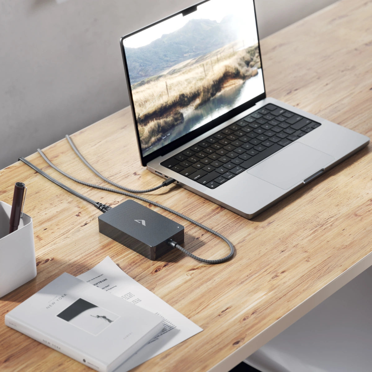 Rapid Power 100W Inline GaN Charger with Detachable Power Cord