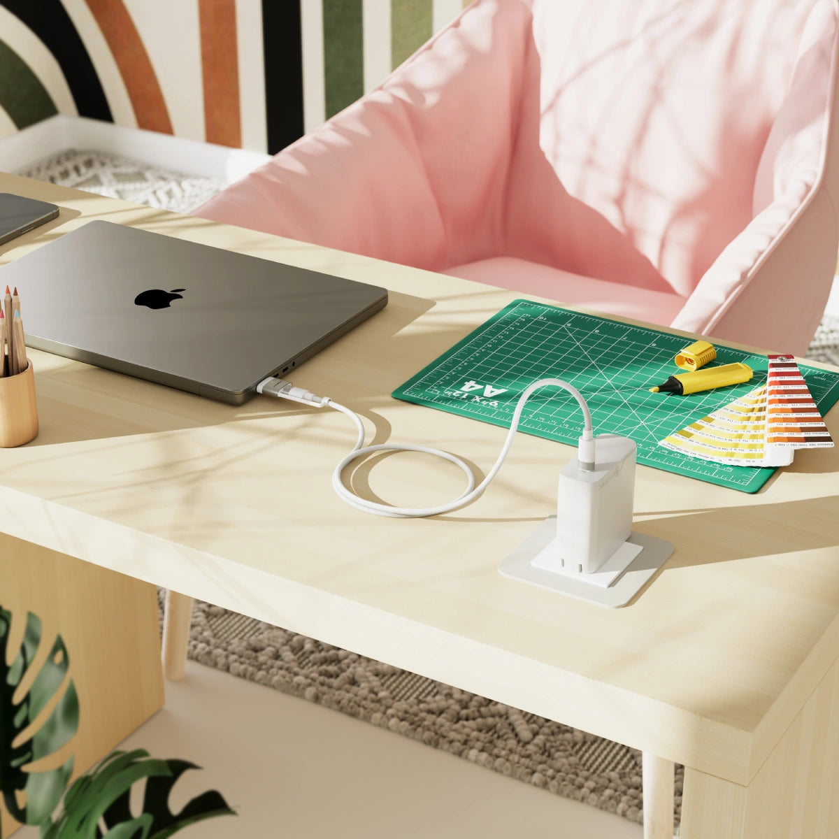 SnapSafe 240W USB-C to USB-C/MagSafe Charging Cable - 2m