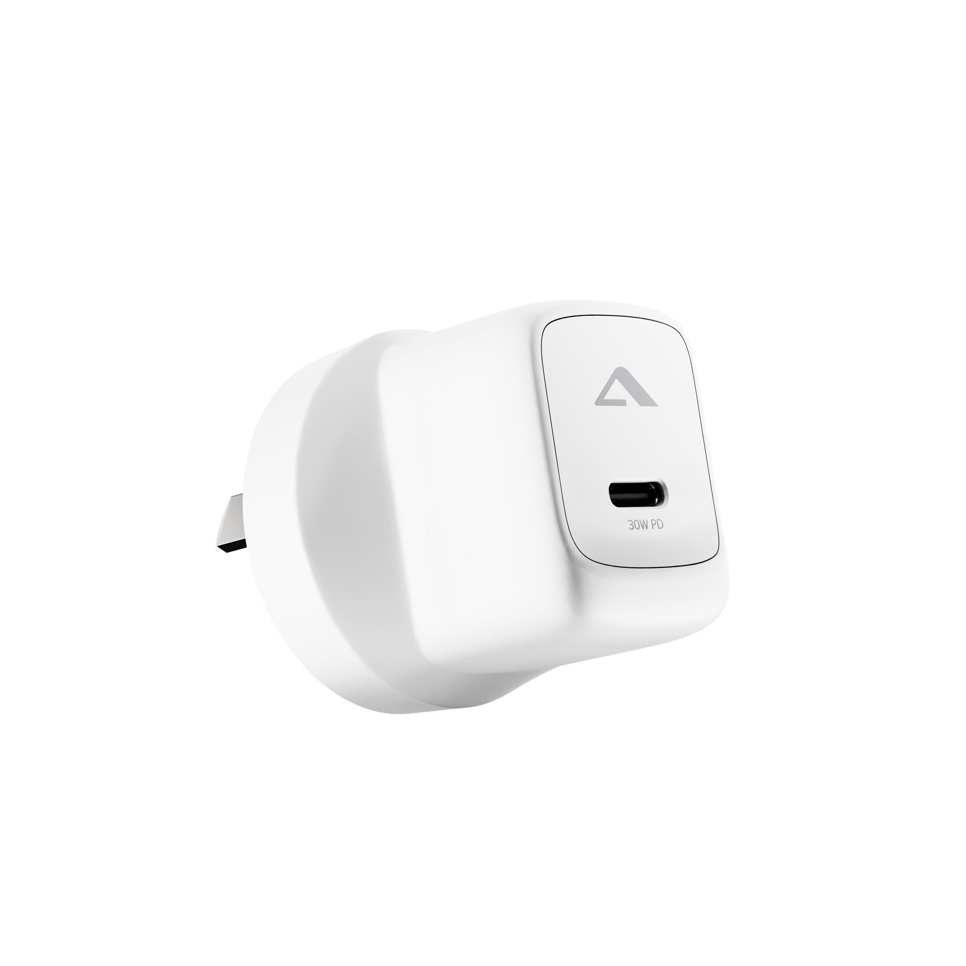 1 port 30W GaN Charger with white background