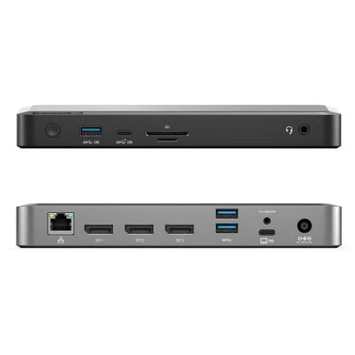 Clarity Max 32" UHD 4K Monitor with USB-C Power Delivery (Pack of 3) + DX3 Triple 4K Display Universal Docking Station Ð with 100W Power Delivery